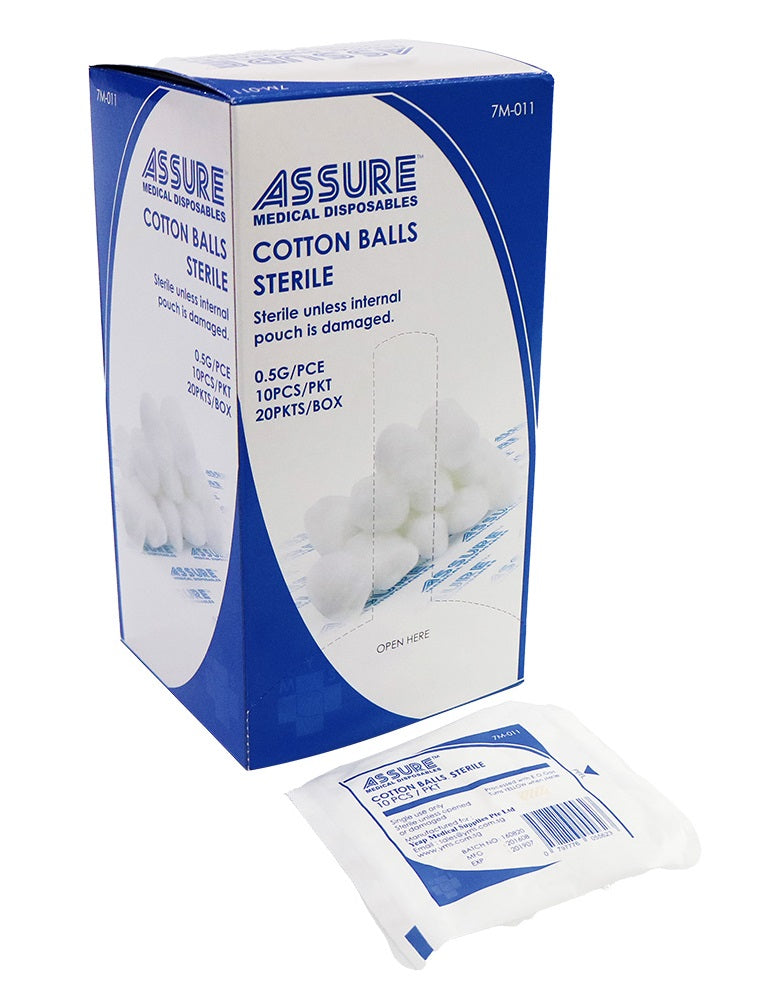Assure Sterile Cotton Balls (SOLD PER PC)