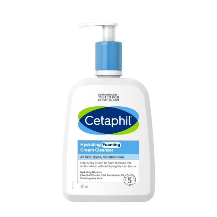 Cetaphil Hydrating Foaming Cream Cleanser 473ml