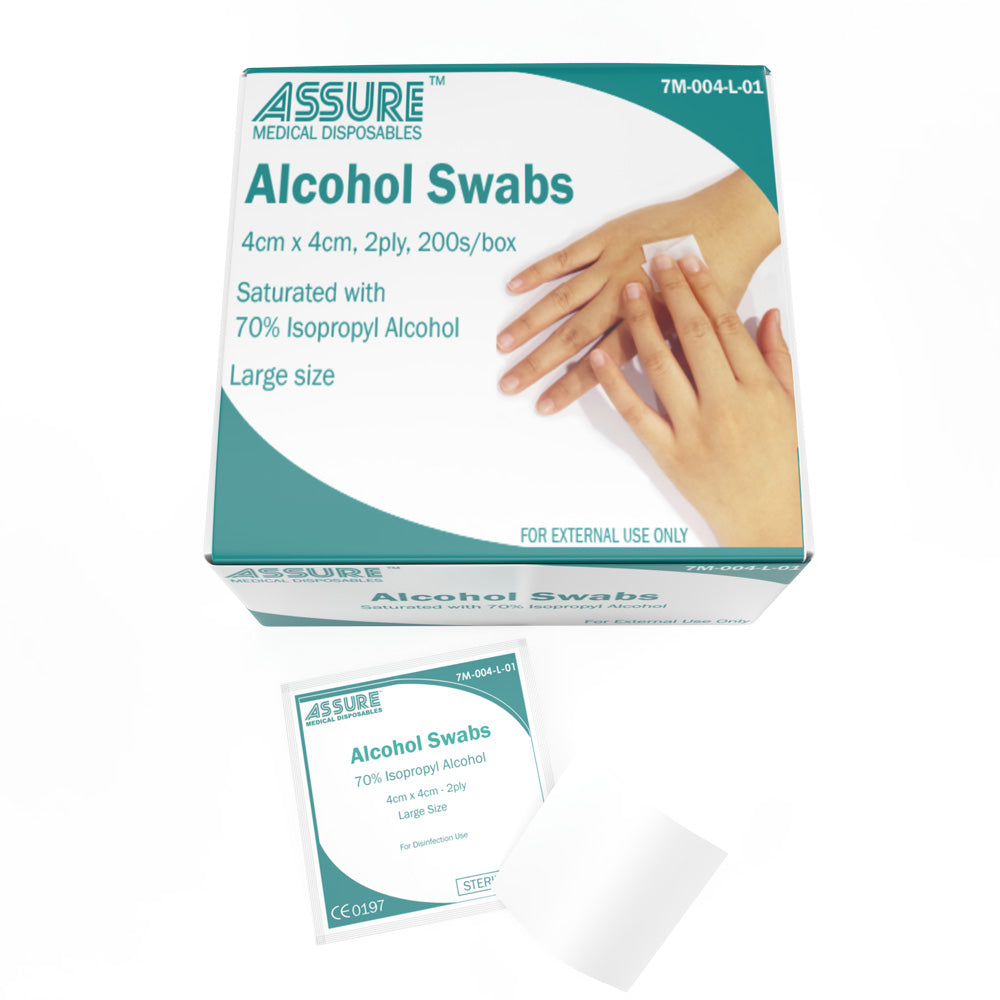 Assure Alcohol Swab 4 x 4cm 200s