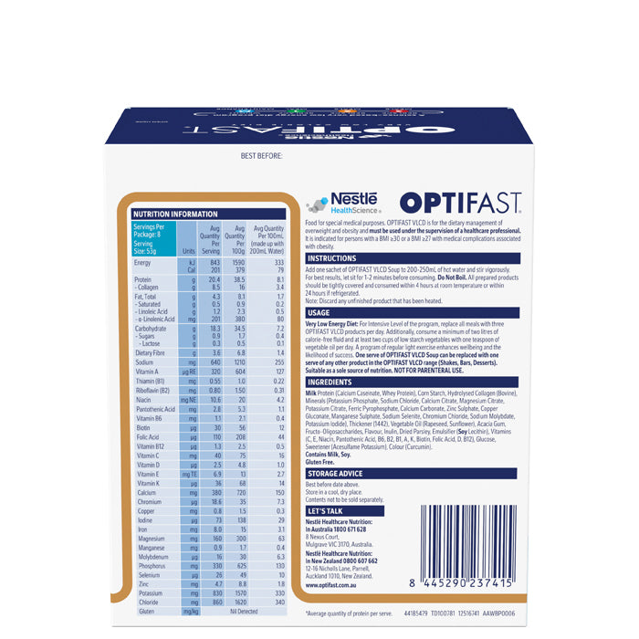 Optifast Chicken Flavour Soup 8x53g