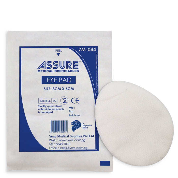 Assure Eye Pads Sterile 8 x 6cm