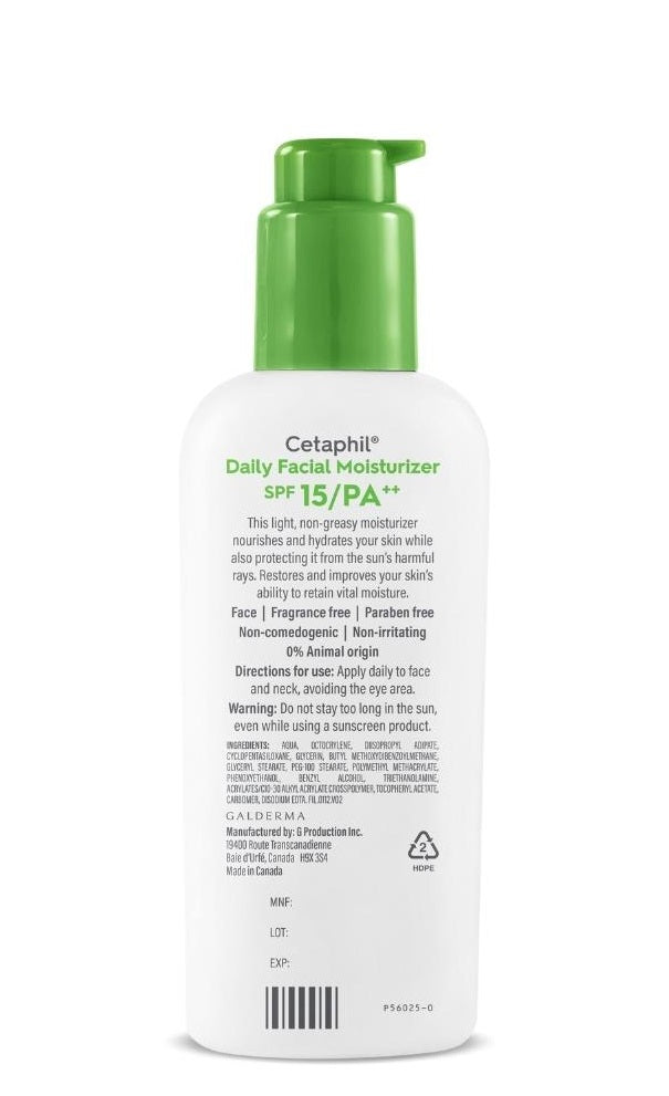 Cetaphil Daily Facial Moisturizer SPF15 4oz