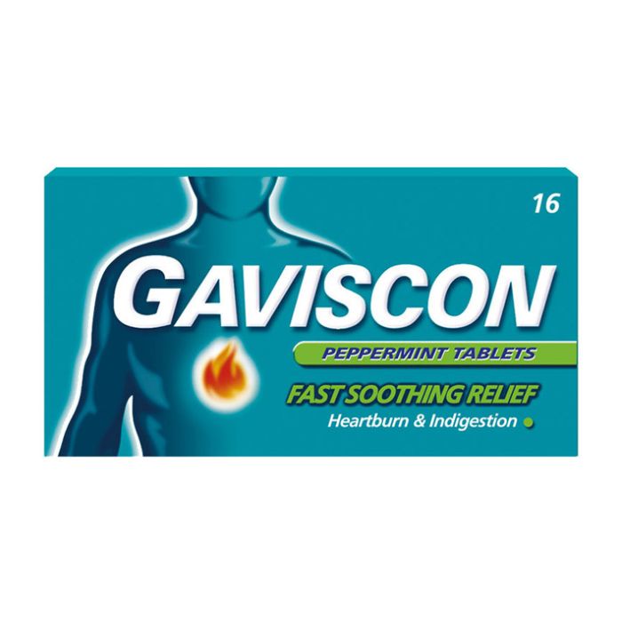 Gaviscon Peppermint Tab 16s