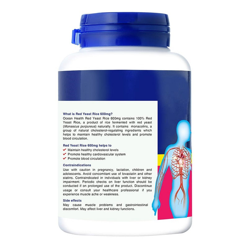 Ocean Health Red Yeast Rice 600mg 120s