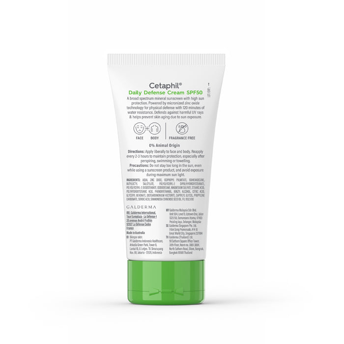 Cetaphil Daily Defence Cream SPF50 UVB+UVA 50g