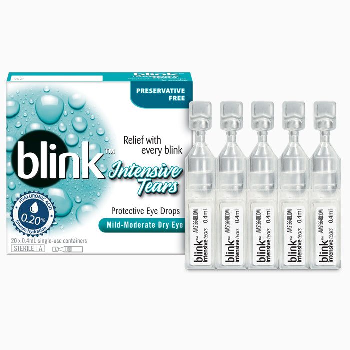 Blink Intensive Tears Eye Drops 0.4ml 20s