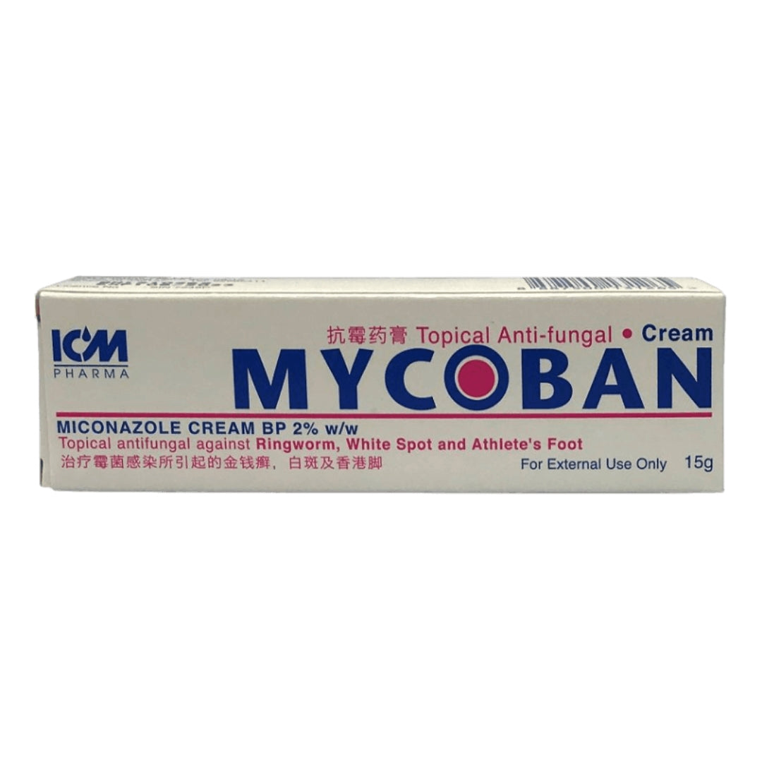Mycoban Miconazole Cream BP 2% 15g
