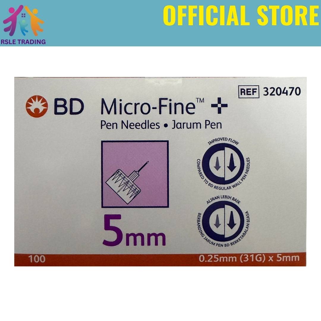 BD Micro-Fine Pen Needle 31G x 5mm 100's 320470