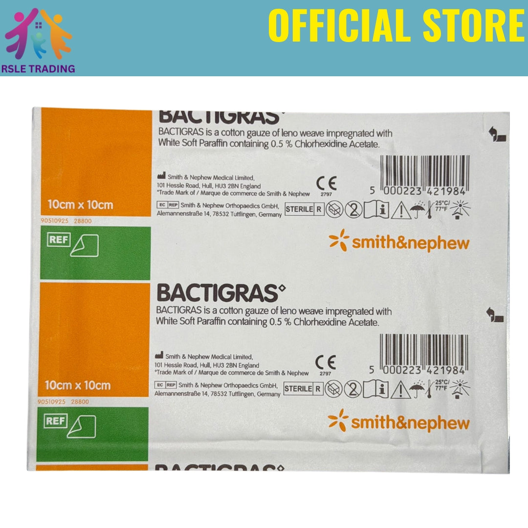 Smith & Nephew Bactigras Dressing 10x10cm 1s