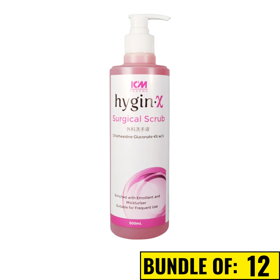 ICM Hygin-X Surgical Scrub 500ml Skin Disinfection Hygin X