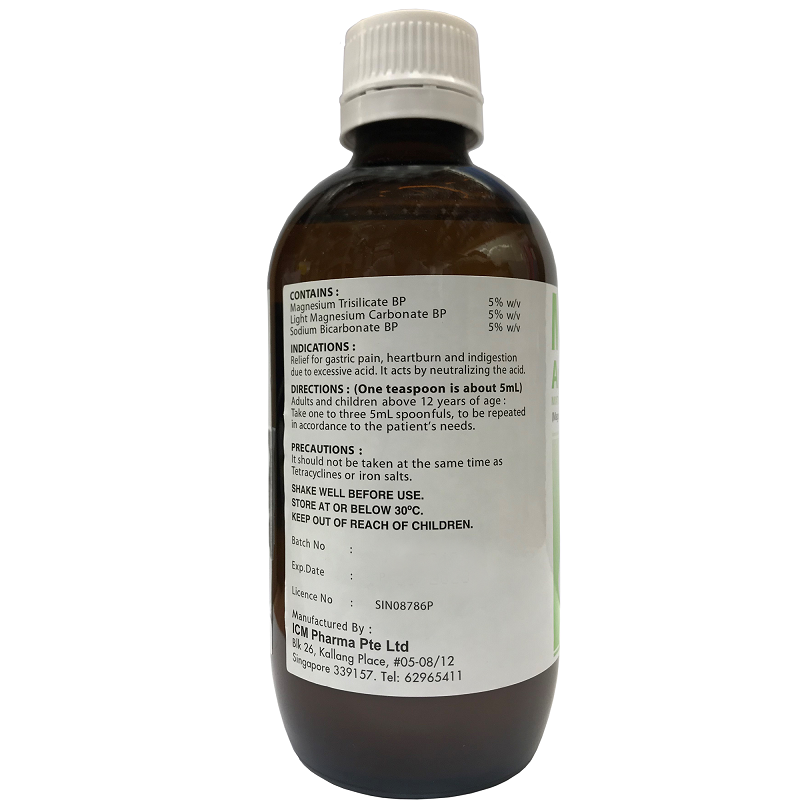 Magtasil Antacid Magnesium Trisilicate Mixture BP 200ml
