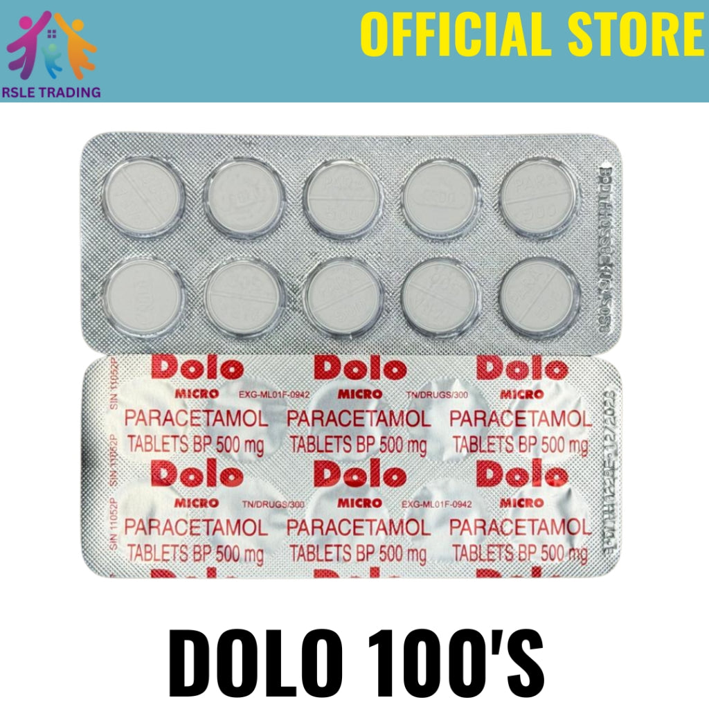 Dolo Paracetamol 500mg Tablets 100’s