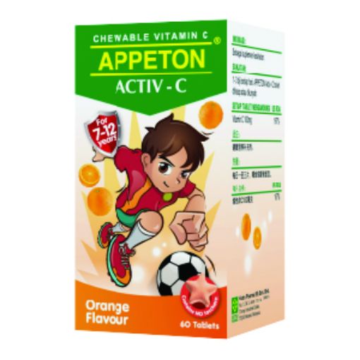 Appeton Activ-C 100mg Tab Orange 60s
