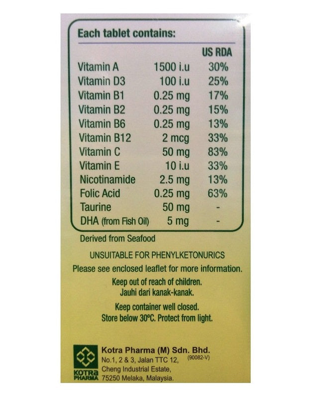 Appeton Multivitamine Hi-Q Taurine with DHA 60s