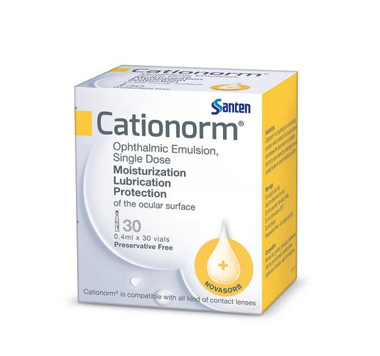 Cationorm Ophthalmic Emulsion 0.4ml X 30s