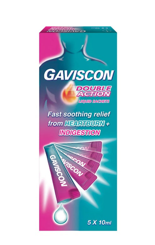 Gaviscon Double Action Liquid Sachet 10ml 5s