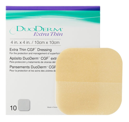 ConvaTec Duoderm Extra Thin CGF Dressing 4" x 4" 10cm x 10cm (SOLD PER 1s)
