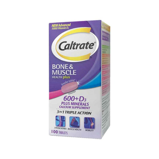 Caltrate 600 Plus with Vitamin D 500iu 100s