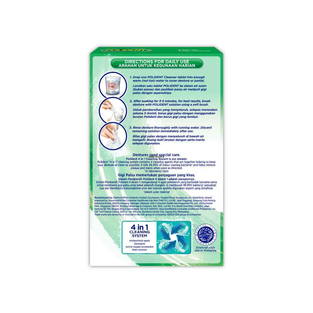 Polident 3Mins Cleanser Tablets 36s