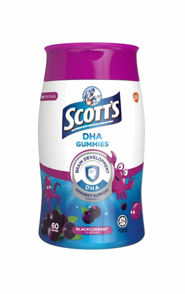 Scott's DHA Gummies Blackcurrant 60s