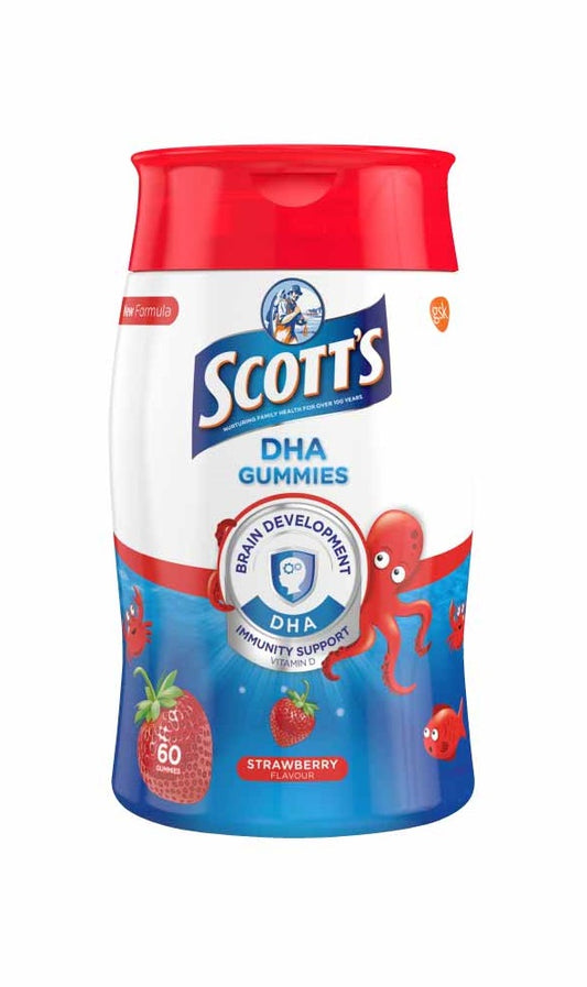 Scott's DHA Gummies Strawberry 60s