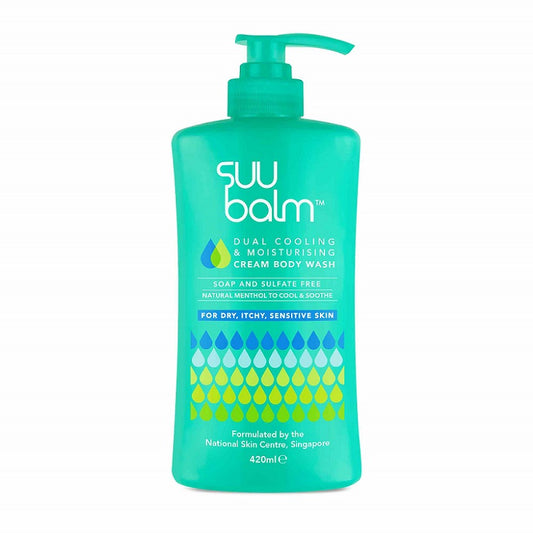 Suu Balm Dual Cooling & Moisturising Cream Body Wash 420ml
