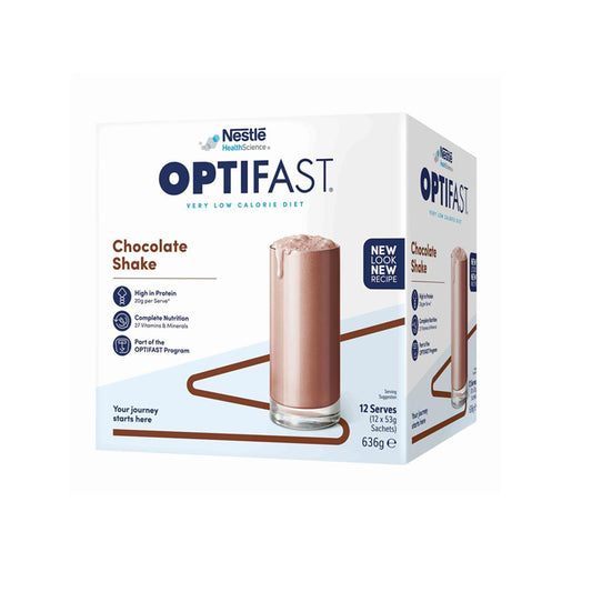 Optifast Milk Shake Chocolate Sac 12x53g