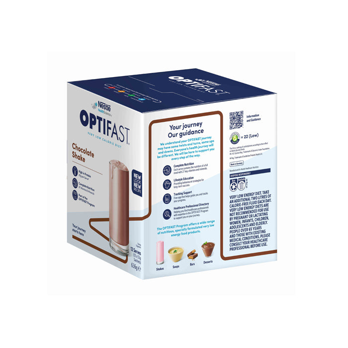 Optifast Milk Shake Chocolate Sac 12x53g