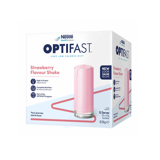 Optifast Milk Shake Strawberry Sac 12x53g