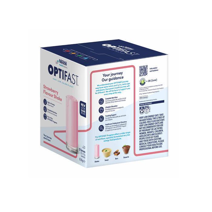 Optifast Milk Shake Strawberry Sac 12x53g