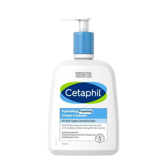 Cetaphil Hydrating Foaming Cream Cleanser 473ml
