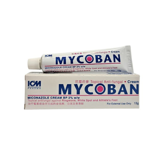Mycoban Miconazole Cream BP 2% 15g