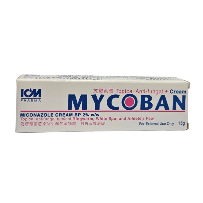 Mycoban Miconazole Cream BP 2% 15g