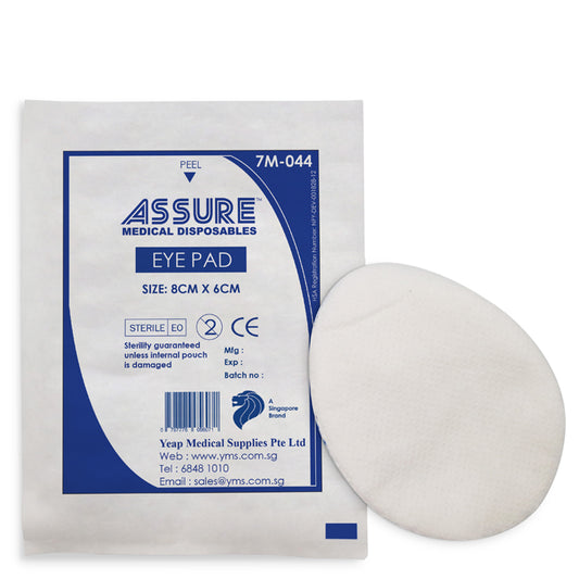 Assure Eye Pads Sterile 8 x 6cm
