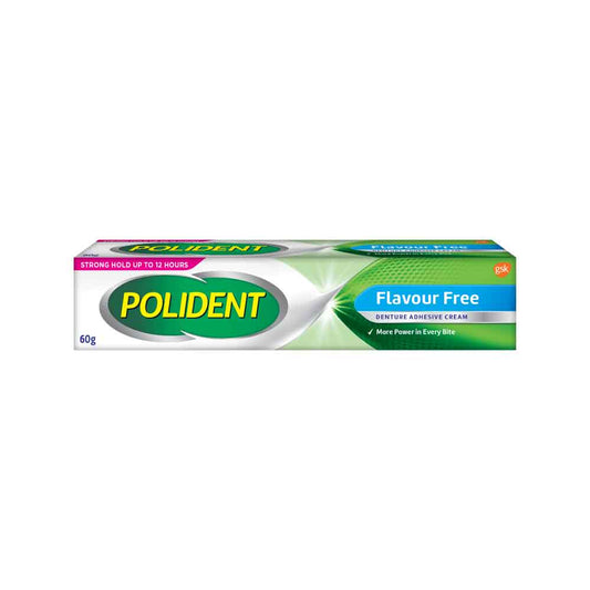 Polident Adhesive Cream Flavour Free 60g
