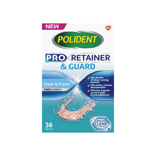 Polident Pro Retainer & Guard Cleanser 36s