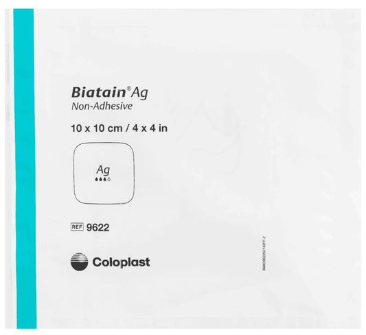 Coloplast Biatain Ag 10 x 10cm Non-Adhesive 9622