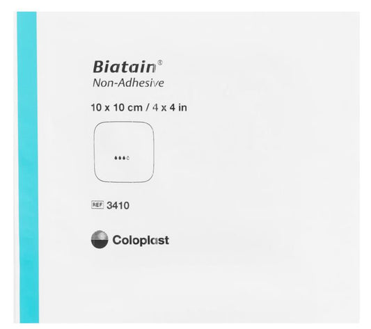 Coloplast Biatain 10 x 10cm Dressing Nonadhesive 3410
