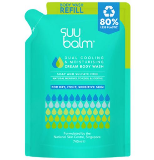 Suu Balm Cool Moist Cr Wash Refill 740ml