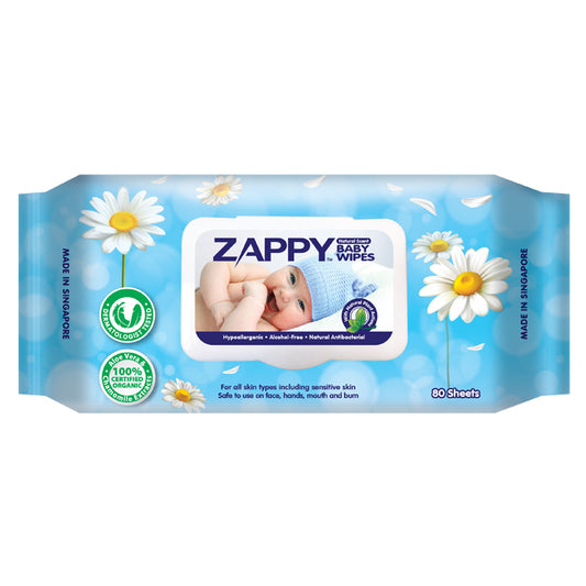 Zappy Baby Wipes Scented 80s