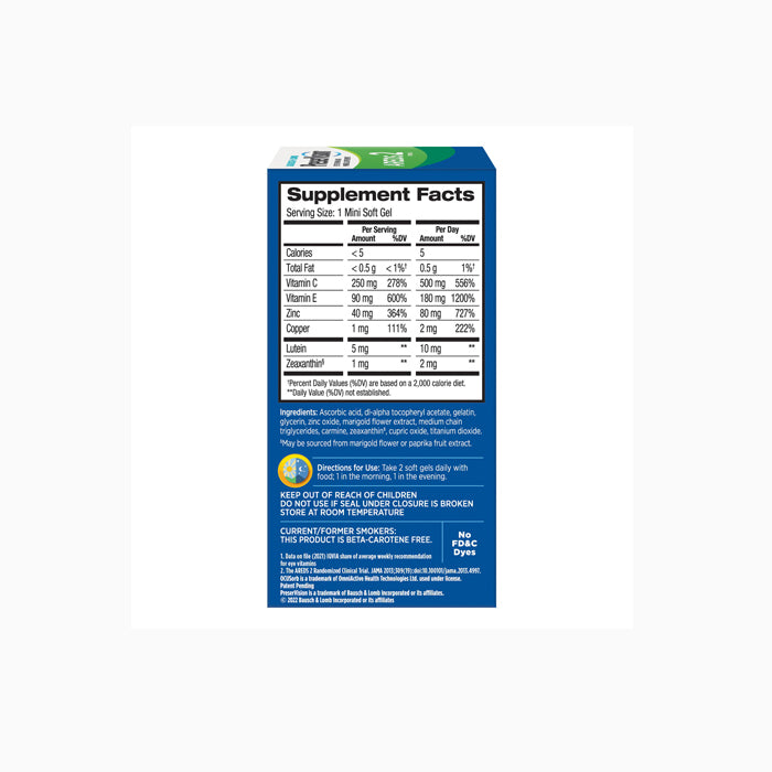 Bausch+Lomb Preservision Eye Vitamin AREDS 2 Formula Soft Gel