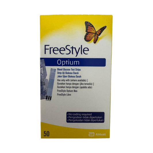 FreeStyle Optium Blood Glucose Test Strips 50's