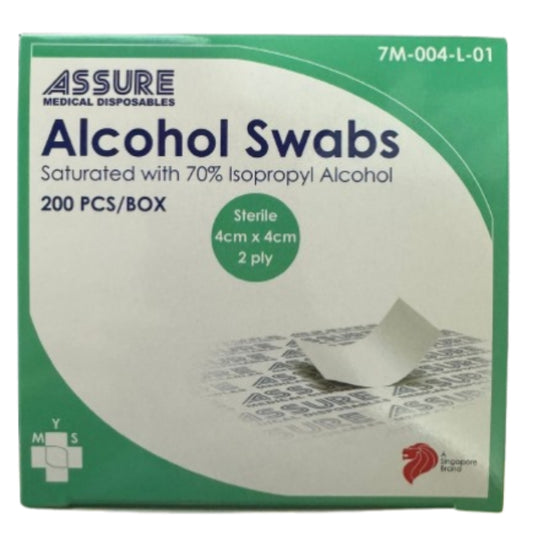 Assure Alcohol Swab 4 x 4cm 200s
