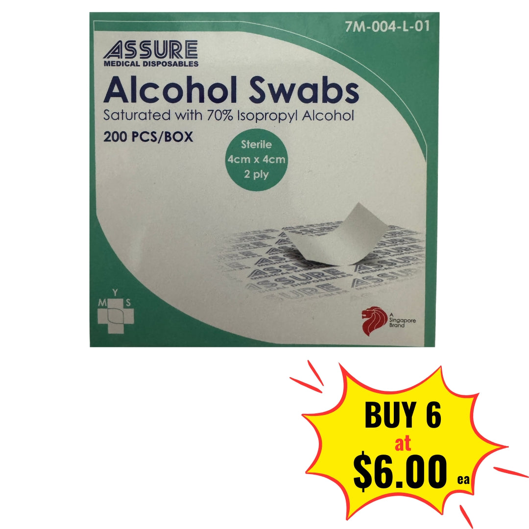 Assure Alcohol Swab 4 x 4cm 200s