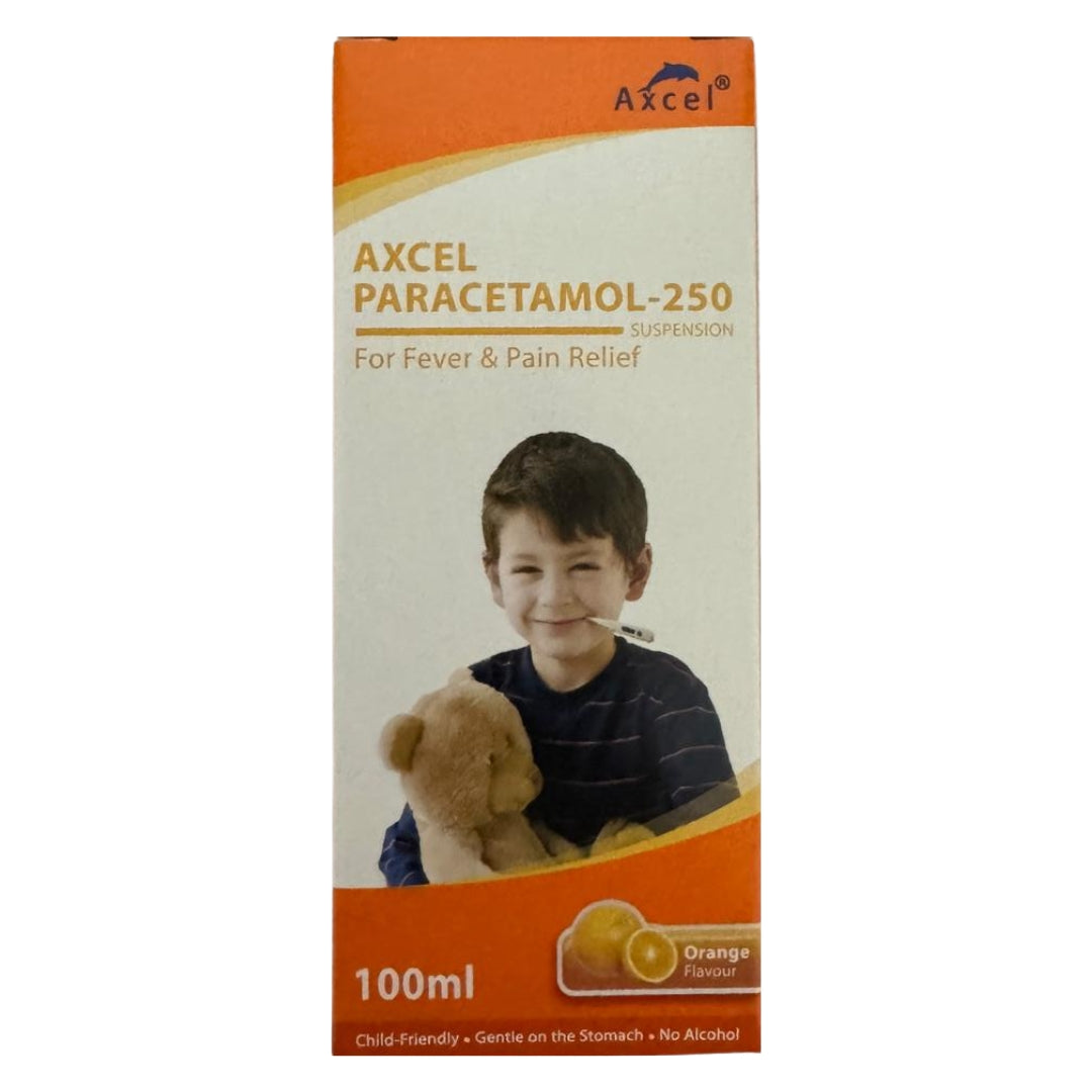 Axcel Paracetamol 250mg/5ml Syrup 100ml (Orange)
