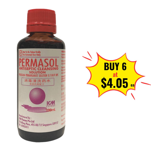 Permasol Antiseptic Cleaning Solution 100ml