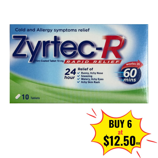 Zyrtec-R 10mg Tab 10s