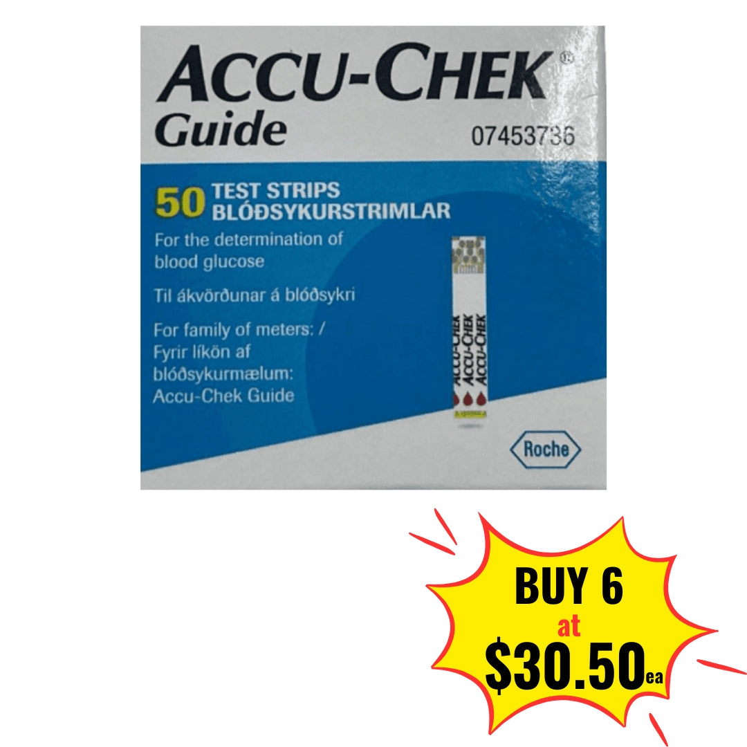 Accu Chek Guide Test Strip 50's