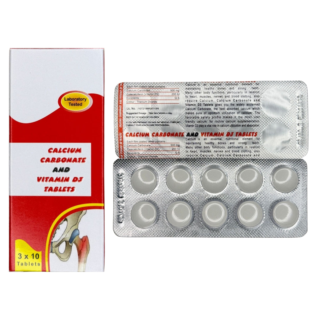 Calcium Carbonate 30's 450mg/ Vitamin D 200IU