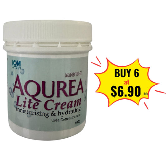 Aqurea Lite Urea 5% Cream 100g